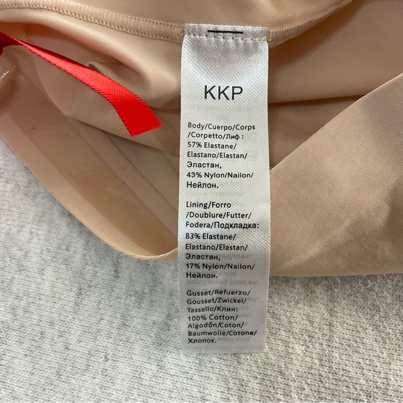 KKP TUMMY CONTROL HIGH WAISTED MID-THIGH WOMEN’S SHAPEWEAR SIZE: SMALL / CREAM - Picture 6 of 10